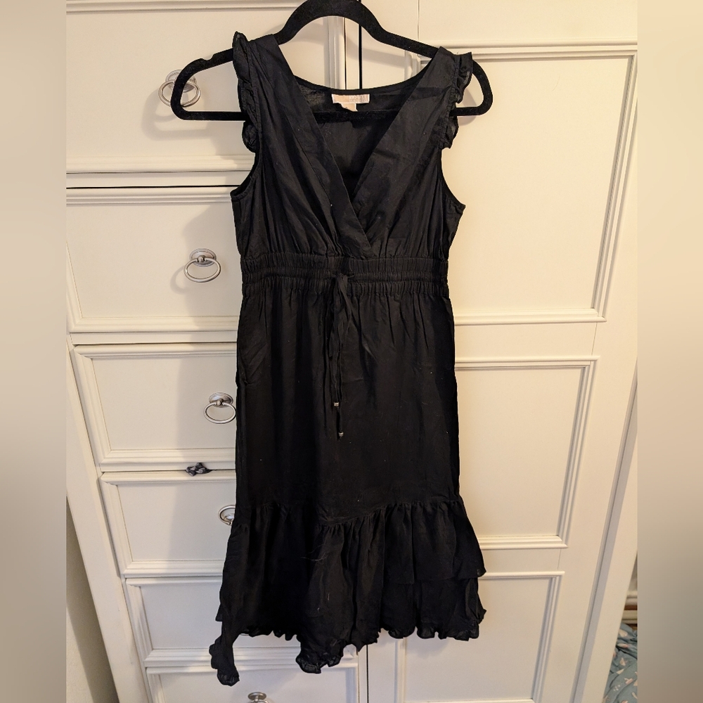 Michael Kors Black Midi Dress